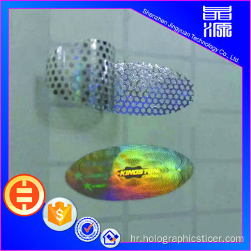 Naljepnica s prilagođenim tamperima vidljivim hologramima